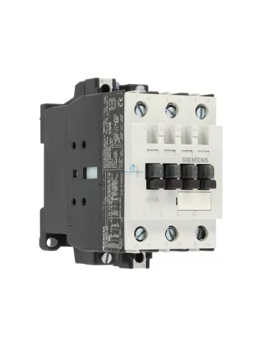 Siemens 3tf35000a contactor 3 poles ac-3.18 5kw 400 without cont aux ac-24v