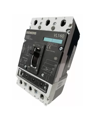 Siemens 3vl27162as330aa0 vl160h interruttore magnetotermico 3p 160a 70ka etu30m