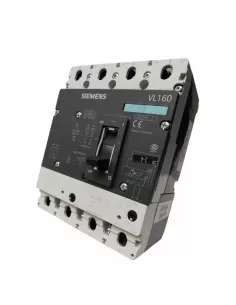 Siemens 3vl27162em430ab1 vl160n circuit breaker 4p 160a 70ka tm