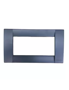 Vimar 16734.28 Classic Plate Idea 4 Modules Euro Blue Micalized