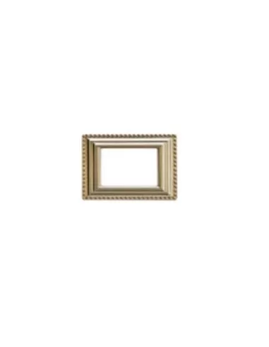 Placa Gewiss classic gold 3 plazas sistema gw22223