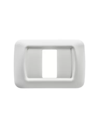 Gewiss 1 seater plate white cloud top gw22501 system