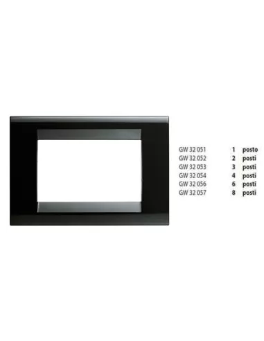 Gewiss gw32056 plaque de toner noire 6 places gw32056 playbus