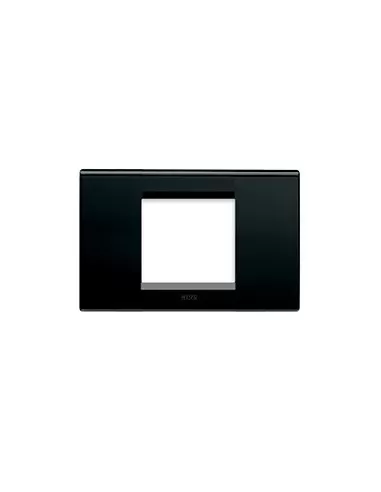 Ave zama45 metal plate 2 modules glossy black 45p92nl zama series