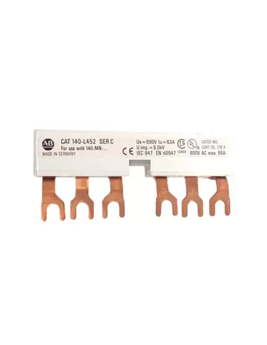 Allen-bradley 140-l452 sbarra di alimentazione 3ph 54mm 2 starters