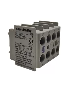 Allen bradley 100-100kfc22m contacto auxiliar delantero 2no 2nc