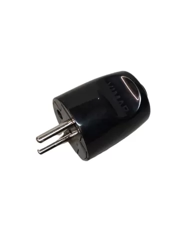 Vimar 2P T 16A French Axial Plug Black 00232