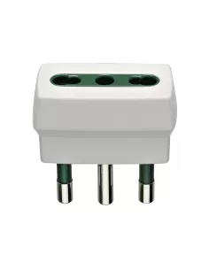 Vimar 00300.B Adaptador Triple 16A P Bypass Bivalente 10/16A Blanco