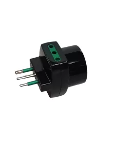 Vimar 00322 Adaptador Triple 10A 2P11 Schuko Negro