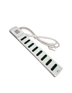 Vimar 00409.CB Multiple Socket Power Strip 8P Bipass Bivalent 10/16A With 16A Switch White With Cable