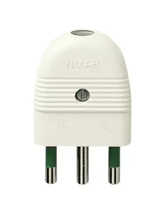 Vimar 01026.B 2P T 16A Axial White Plug