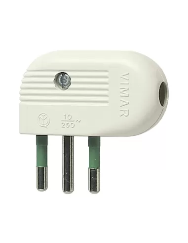 Vimar 01041.B 2P T 10A 90� plug White