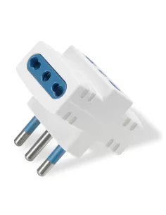 Scame 144 450 adaptador azul claro 3//bival 2p t 16a