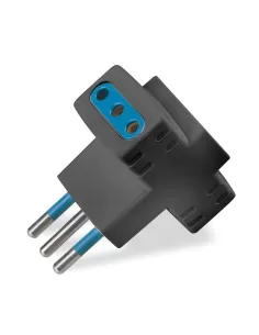 Scame 144 455//n adaptador celeste 3 salidas 2p t 10a