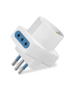 Scame 144 457 adaptador azul Schuko p30 2 pr 2p t 10a