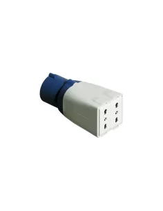 Adaptador de enchufe industrial Bticino 2p// 2 tomas bivalentes cad216//2n