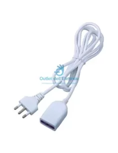 Cfg e242 alargador lineal 5 metros 16a enchufe blanco