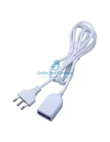 Cfg e242 alargador lineal 5 metros 16a enchufe blanco