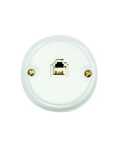 Gambarelli 00220 telephone socket plug 4//4 porcelain