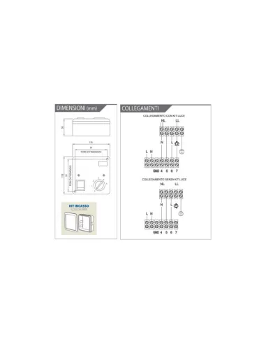 Elicent 2sv1000 wall kit rvs - rvs//r - rvs//rl