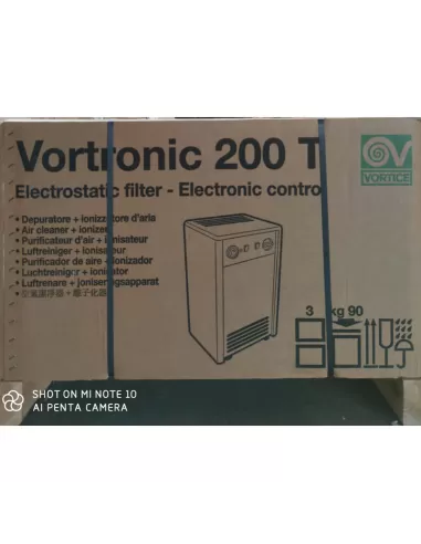 Vortice 0000025082 vortronic 200 t purifier with air ionizer