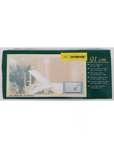 Orieme rio 90 ventilatore a soffitto d90 senza regolatore