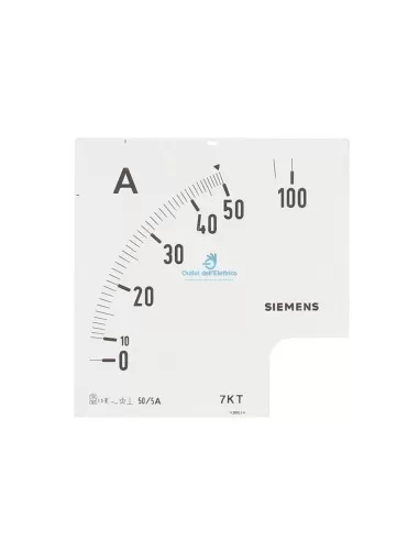 Siemens 7kt90051y Skala für Amperemeter 96x96mm von 0-50a