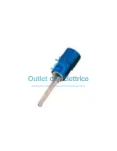 Term. insulated blue pc with 12 mm pin