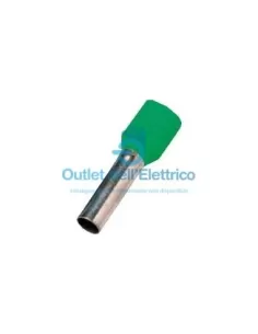 Term. insulated socket 16 mm l 12 mm green