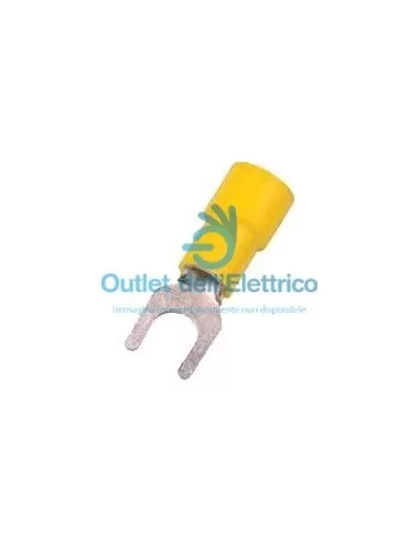 Intercable GF-M4A Termin. isolato pc giallo a forcella  4mm