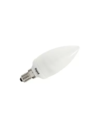 Beghelli 50407 lampadina compact oliva 7w 230v e14  2700°k