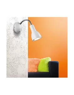 Pan international par085 clip parete e14 r50 40w arancio//cromo