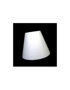 Muranodue replacement medium lampshade in white fabric with ring 35x20h26