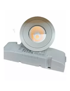 Iguzzini laser blanco foco empotrado fijo marco led 1x10w cálido 3000°k diam 75 mediano 3 p405 701 0