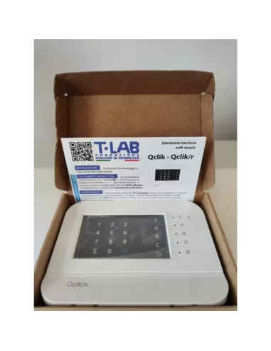 T-lab q-click 4.3 teclado táctil en bus485 con rfid para centralitas serie q