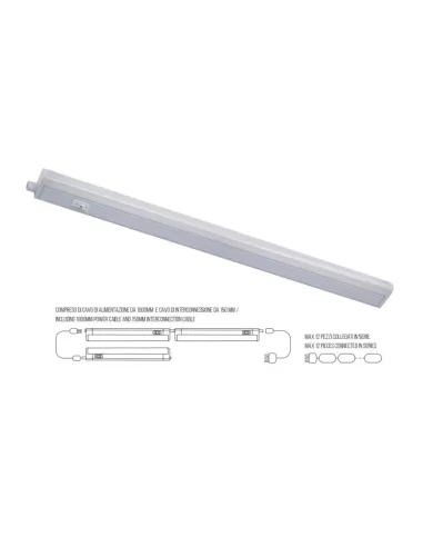 Bot-Beleuchtung ygs042b s-flach 288 mm 4 W LED 3000 K