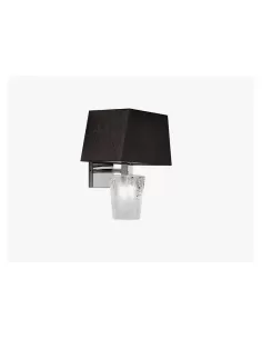 Fabbian d69d03 02 aplique vicky 2x60w g9 c/pantalla negra