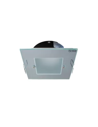 Glass signatures 0301301013507//q spotlight sd-101 recessed square frame chrome