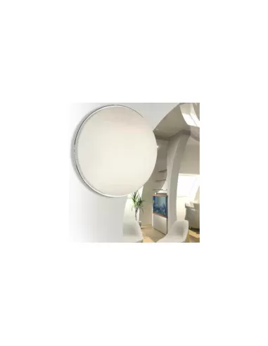 Plafón Sun e27 40w cromo cristal opal