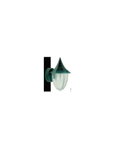 Mini applique transparente cuivre vert e27 100w ip44