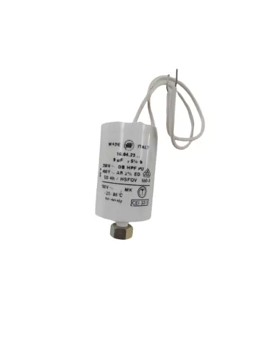 Ducati 4160423mk capacitor 9mf 250v cable 250mm shank