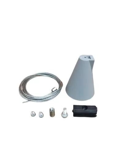 Sames ac040gc suspension câble en acier l 2000mm gris clair rose