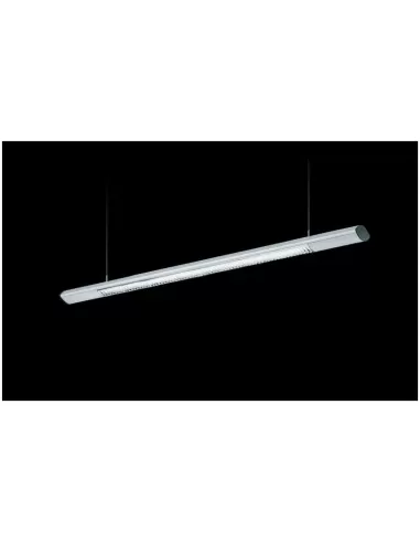 Civic afb 18br 02 2x18w t8 1000 mm bianco metallizzato