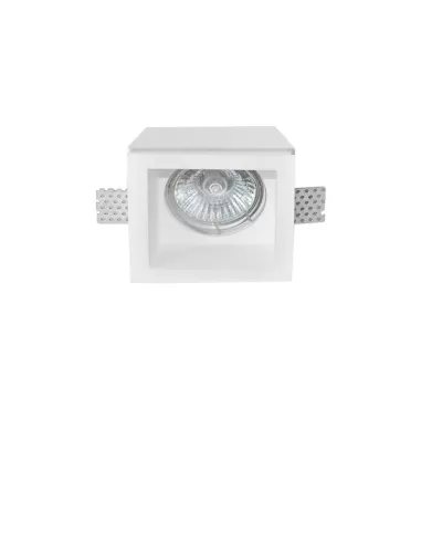 Panzeri xgq0998-gl east, 0998 : diffuseur en plâtre encastré 6x6 noled p