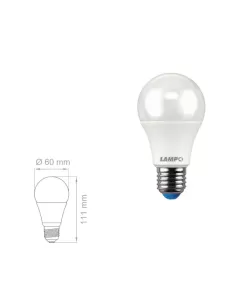 Lampo g60-12w//e27//bc drop led lamp 12w e27 230v 3000k