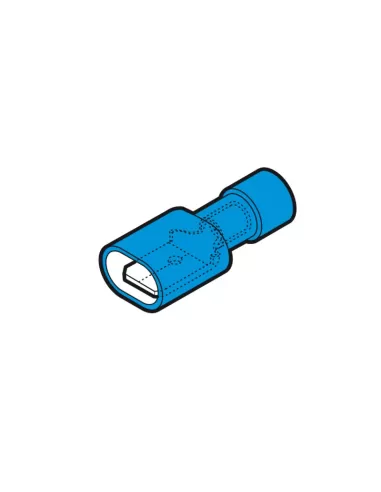 Cembre bf-m608p blue male coupling 6.35x0.8 all insulated