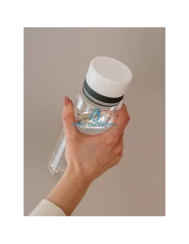 Equa bottiglia d'acqua in plastica senza bpa 600ml bianco