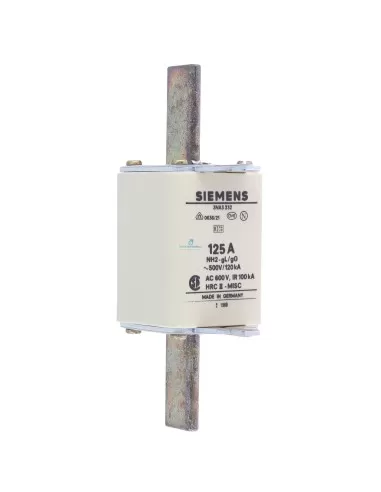 Siemens 3na3232 fusible nh 2 gl/gg 125a 500vac