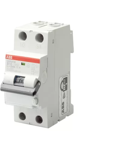 Abb ds202c circuit breaker 6ka 2p a c10 300ma ds2cc10a300