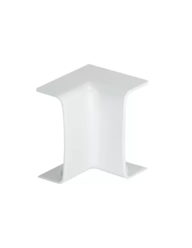 Bocchiotti b01667 coin intérieur 52x20 pour canal design blanc everest